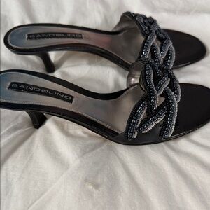 Bandolino Women's Black Heels with Beaded Design